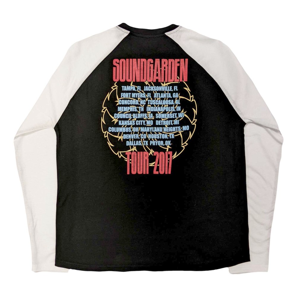 Soundgarden - Tour 2017 Top à manches longues - Noir/Blanc